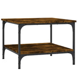 Coffee Table Smoked Oak 55x55x40 cm Engineered Wood 832830