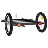 Bike Trailer Black 126x63x34 cm Iron 94205