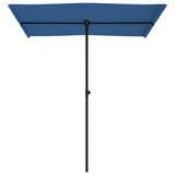 Garden Parasol with Aluminium Pole 180x110 cm Azure Blue 47335