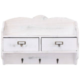 Wall Mounted Coat Rack White 50x10x34 cm Wood 284239