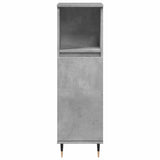 3 Piece Bathroom Furniture Set Concrete Grey Engineered Wood 3324955