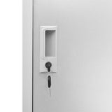 Locker Cabinets 5 pcs Light Grey 90x45x92,5 cm Steel 3095227