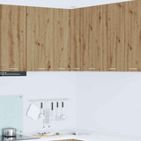 Hanging Cabinet Artisan Oak and White 57 x 57 x 80 cm 884297