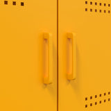 Highboard Mustard Yellow 68x39x113 cm Steel 842973