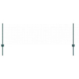 Embedded Fence Post 22 pcs Green 100 cm Powder-Coated Steel 3335914