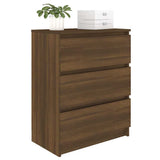 815512 Sideboard Brown Oak 60x35x76 cm Engineered Wood