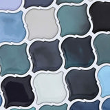Lanturn Tile 50 pcs Blue Green 27 x 27 cm Polyurethane and PET 42046245