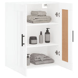 Wall Mounted Cabinet White 69.5x34x90 cm Engineered Wood 830404