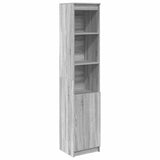 Highboard Grey Sonoma 37.5x35x180 cm Engineered Wood 861675