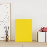 Paper Bags 250 pcs with Handles Yellow 26x12x35 cm 4102010