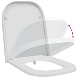Toilet Seat White 47.5 x 35 x 3.6 cm Duroplast 42002361