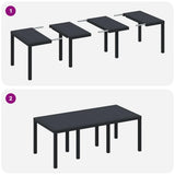 Garden Dining Set 9 pcs Anthracite Polypropylene 3378575