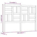 Bed Headboard 156x4x104 cm Solid Wood Pine 818195