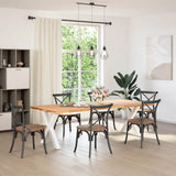 Dining Table Legs X-Shaped 2 pcs White 70x cm Steel 4012977