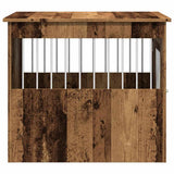 Dog Crate Furniture Old Wood 55x75x65 cm Engineered Wood 857639