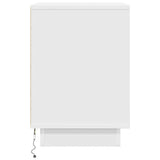 Bedside Cabinets with LED Lights 2 pcs White 38x34x50 cm 861266