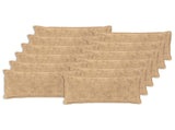 Cushion Cover 12 pcs HOUTEN Cream 40 x 80 cm Faux Rabbit Fur 918444