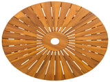 Folding Garden Table Natural 60 x 75 cm Solid Acacia Wood 42024978