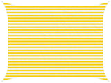 Sun Shade Sail Yellow and White 3.6 x 3.6 m 42030976