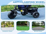 6 in 1 Kids Trike Push Bike with Push Handle, Canopy, 5-point Safety Belt, Storage, Footrest, Brake, T3398P378961