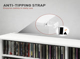 16-Compartment Media Shelf- White T3398P329504