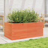 Garden Planter Wax Brown 110x60x45.5 cm Solid Wood Pine 847285