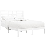Bed Frame without Mattress White Solid Wood 160x200 cm 3105806