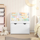 Kids Bookshelf with Drawer High Gloss White 60 x 29.5 x 69 cm 892393