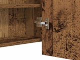 LED Mirror Cabinet Old Wood 100 x 12 x 45 cm Engineered Wood 875042