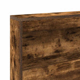 Storage Headboard with Shelf Smoked oak 135 cm Engineered wood 3335553
