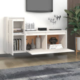 TV Cabinets 2 pcs White Solid Wood Pine 3100110