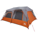 Instant Tent Grey and Orange 10-Person 42017489