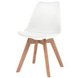 Dining Chairs 2 pcs White Plastic 244783