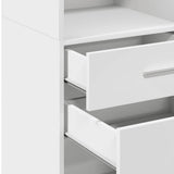 Highboard White 30x42,5x124 cm Engineered Wood 846152