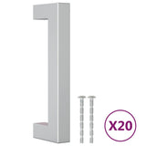 Cabinet Handles 20 pcs Silver 96 mm Stainless Steel 3203636