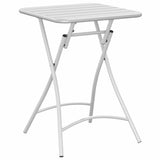 Bistro Table White 55 x 55 x 72.5 cm Powder-coated Steel 42002944