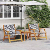 Garden Furniture 2 pcs Black and White 67 x 78 x 73 cm 367830