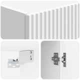 Wall-Mounted Cabinet White 33 x 34.5 x 90 cm Engineered Wood 898925