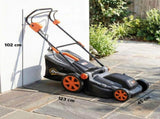 Outsunny 1800W Electric Lawnmower with 40cm Cutting Width, Mulching Feature, 50L Grass Collection T3398P549144