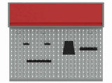 Tool Cabinet Set with Shelf 3 pcs Red Powder-Coated Steel 3321411