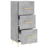 Sideboard Concrete Grey 34.5x34x90 cm Engineered Wood 828592