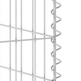 Gabion Wall for Garbage Bins Galvanised Steel 180x100x110 cm 151299