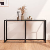 Console Table Transparent 140x35x75.5cm Tempered Glass 331674