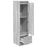 Highboard Grey Sonoma 29.5x34x119.5 cm Engineered Wood 861657