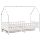 Kids Bed Frame with Drawers without Mattress 80x200 cm Solid Wood 3302036