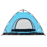 Camping Tent 4-Person Blue Quick Release 4004170
