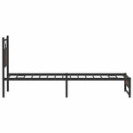 Bed Frame without Mattress Brown Oak 80x200 cm Engineered Wood 4107007