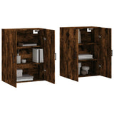 Wall Mounted Cabinets 2 pcs Smoked Oak 69.5x34x90 cm 3195632