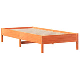 Bed Frame without Mattress Wax Brown 90x190 cm Single Solid Wood Pine 3301733