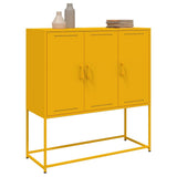 Highboard Mustard Yellow 100.5x39x107 cm Steel 846539